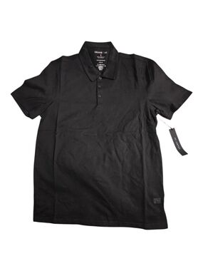 Men's Black Short-Sleeve Polo